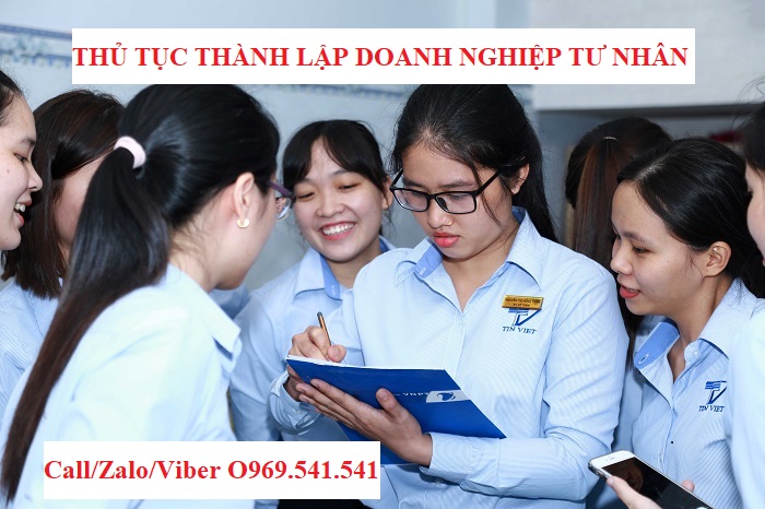 Thủ tục thành lập doanh nghiệp tư nhân